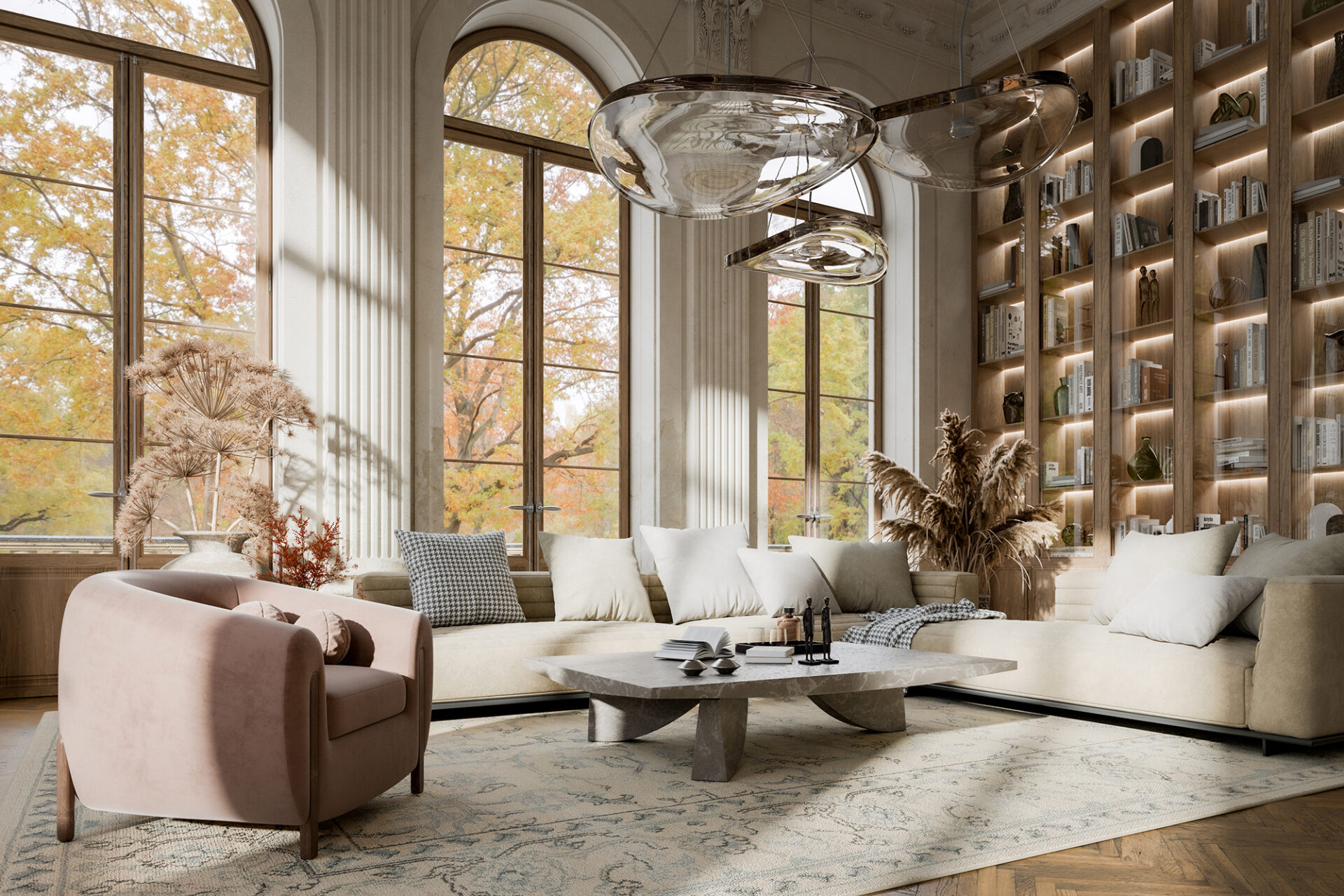 Classic living room interior architecture